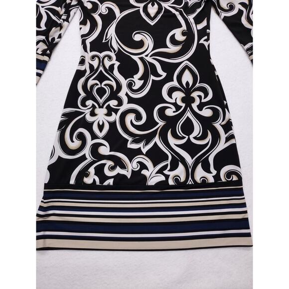White House Black Market Casual Top Dress Long Sleeve Womens Size XS Black - Picture 4 of 8